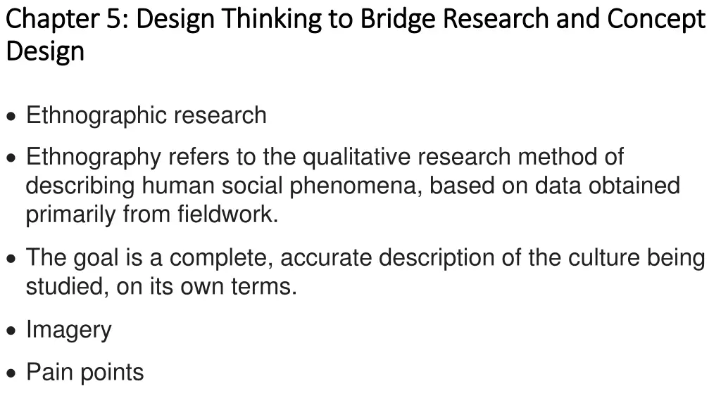 chapter 5 design thinking to bridge research