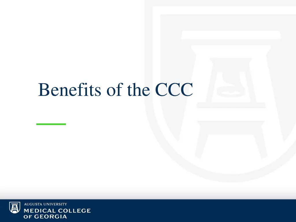 benefits of the ccc