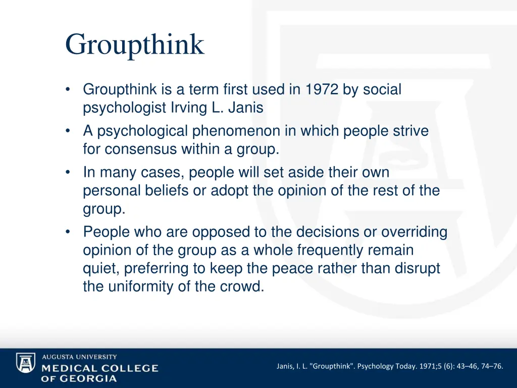 groupthink