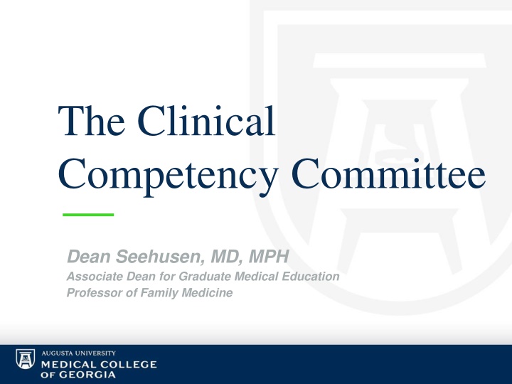 the clinical competency committee