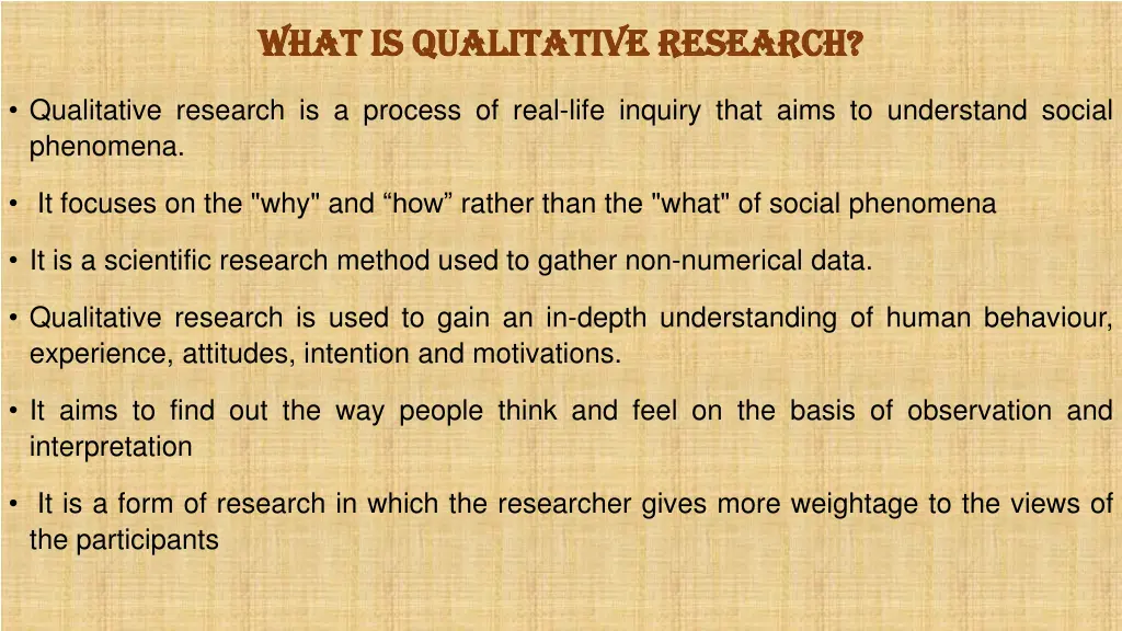 what is qualitative research what is qualitative