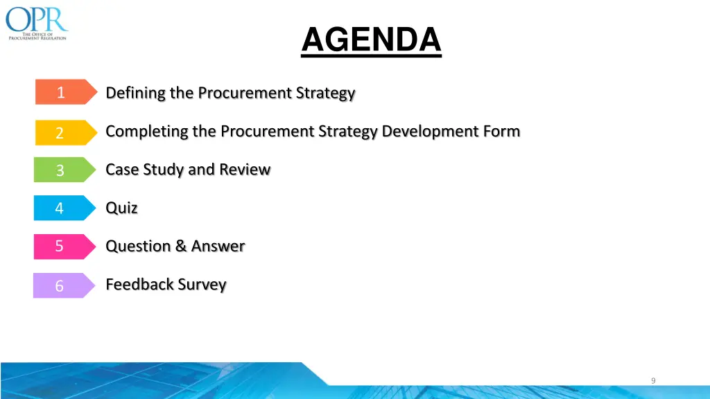 agenda