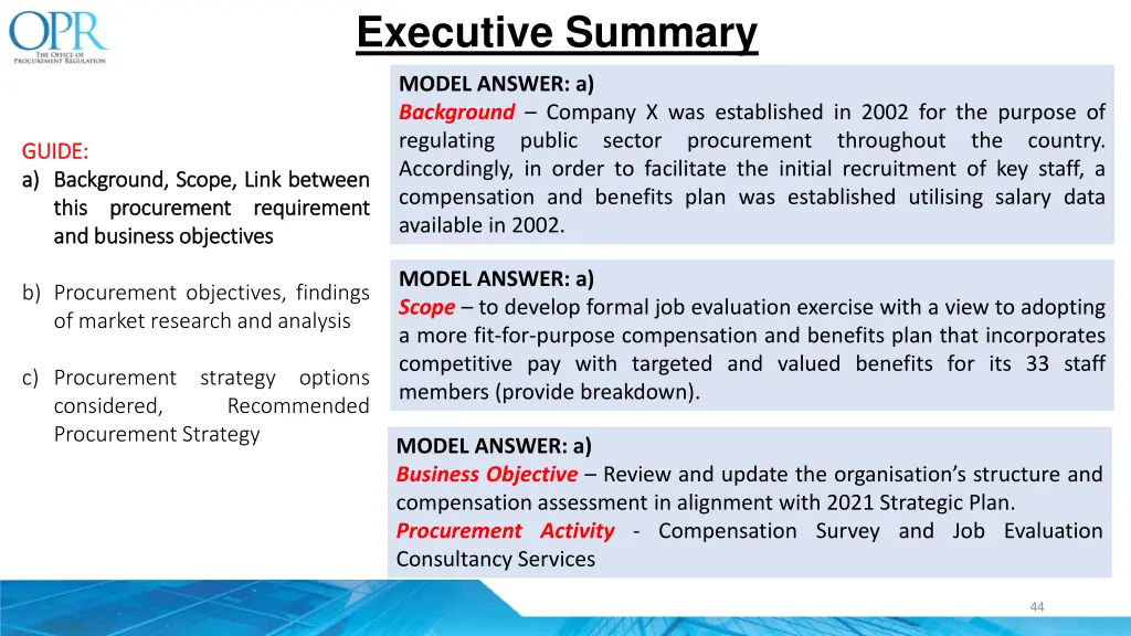 executive summary 1