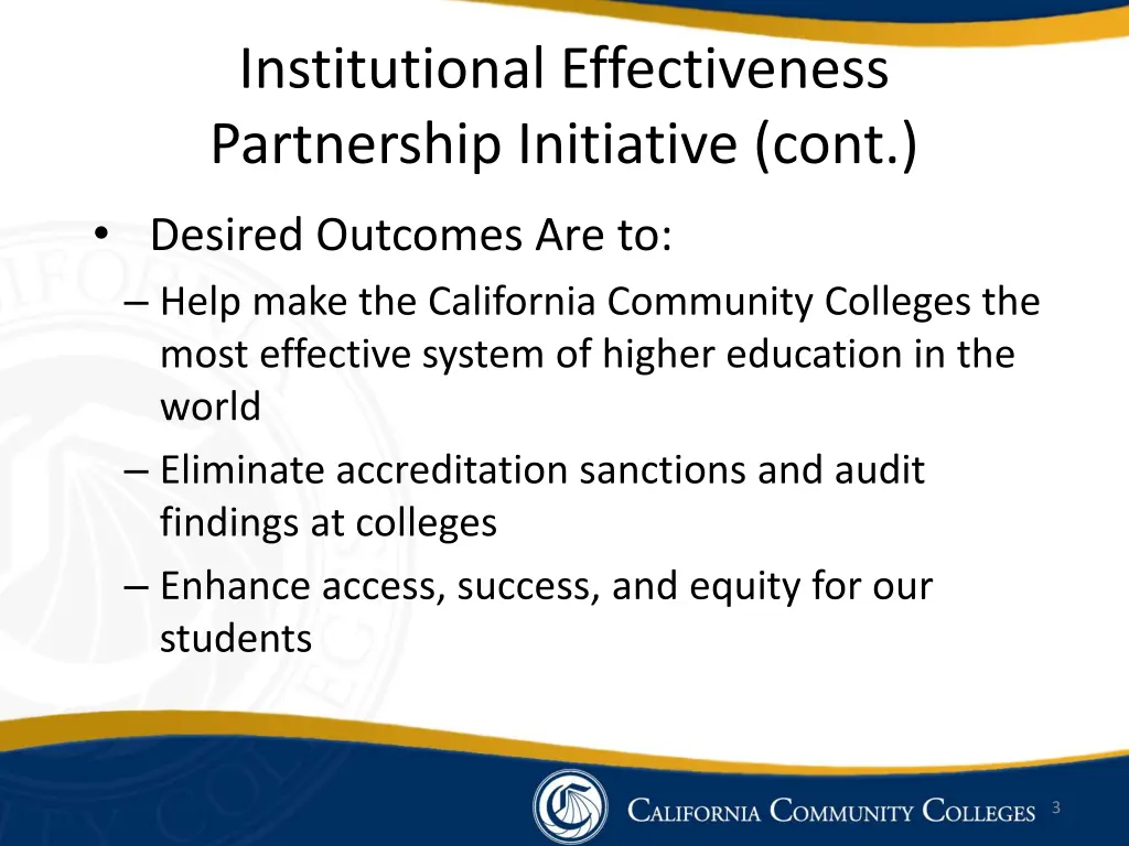 institutional effectiveness partnership 1