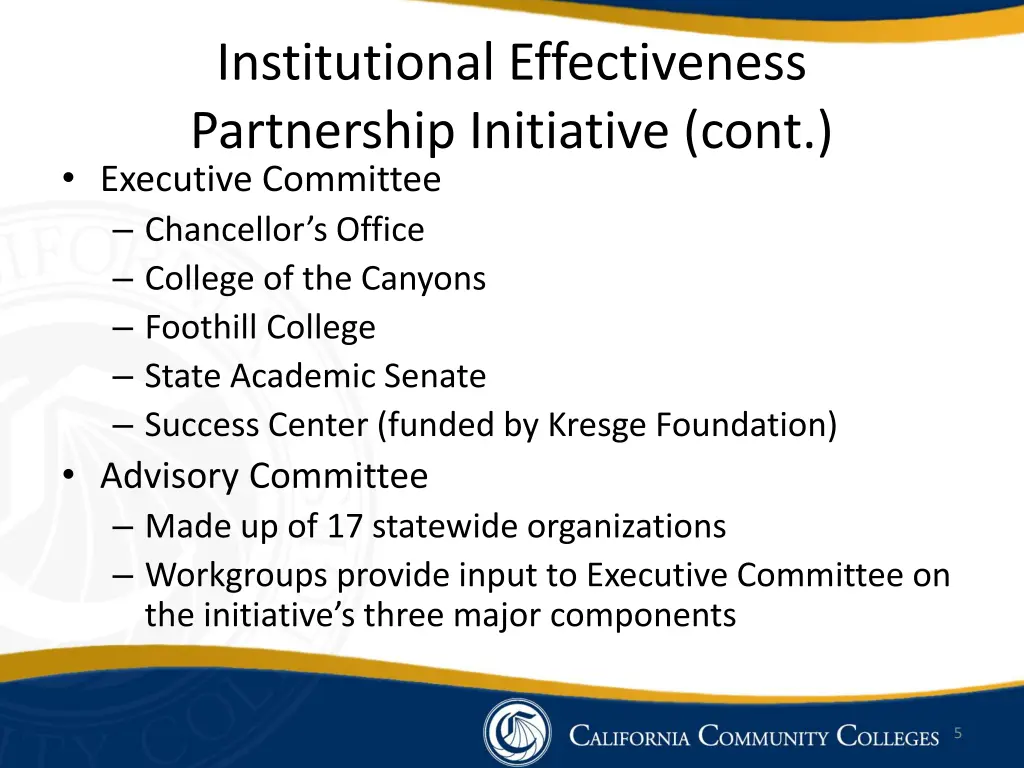institutional effectiveness partnership 2