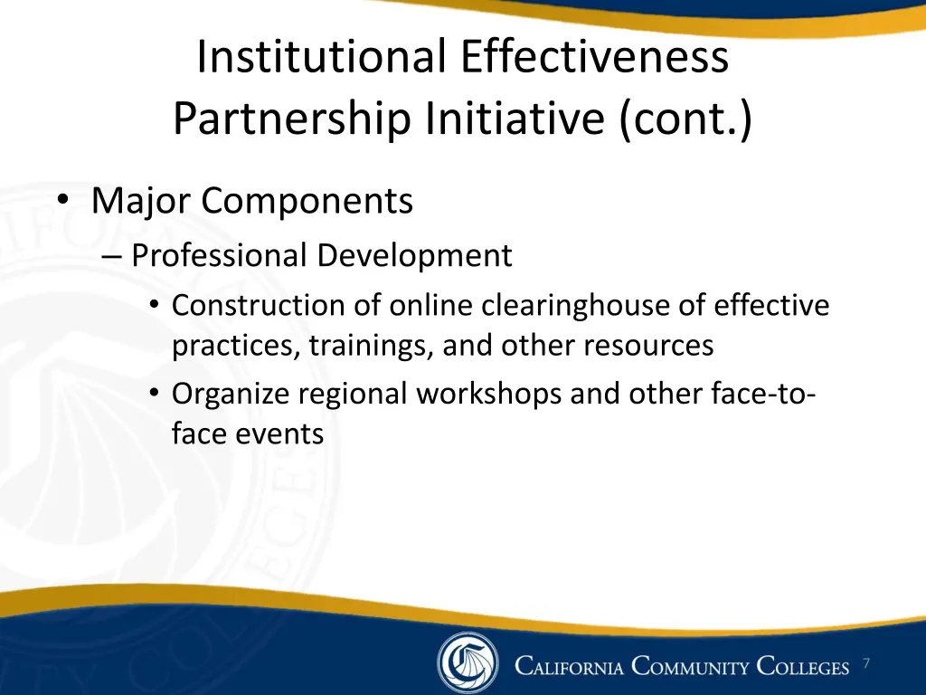 institutional effectiveness partnership 4