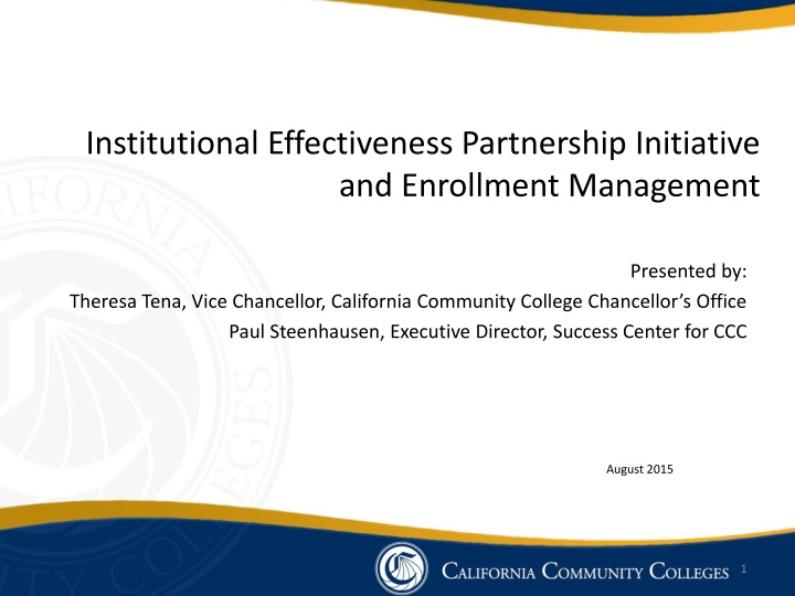 institutional effectiveness partnership