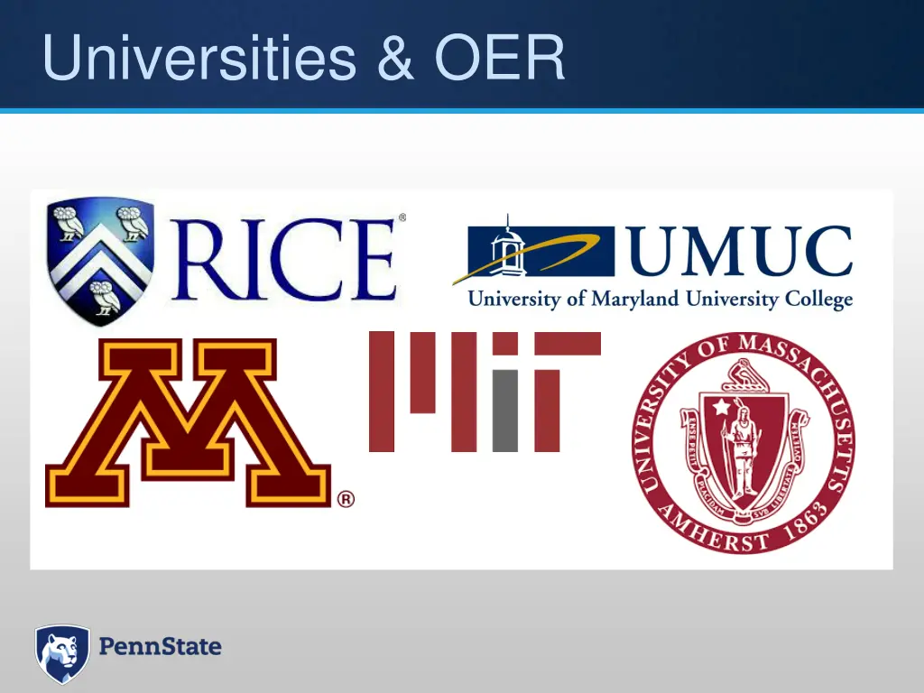 universities oer