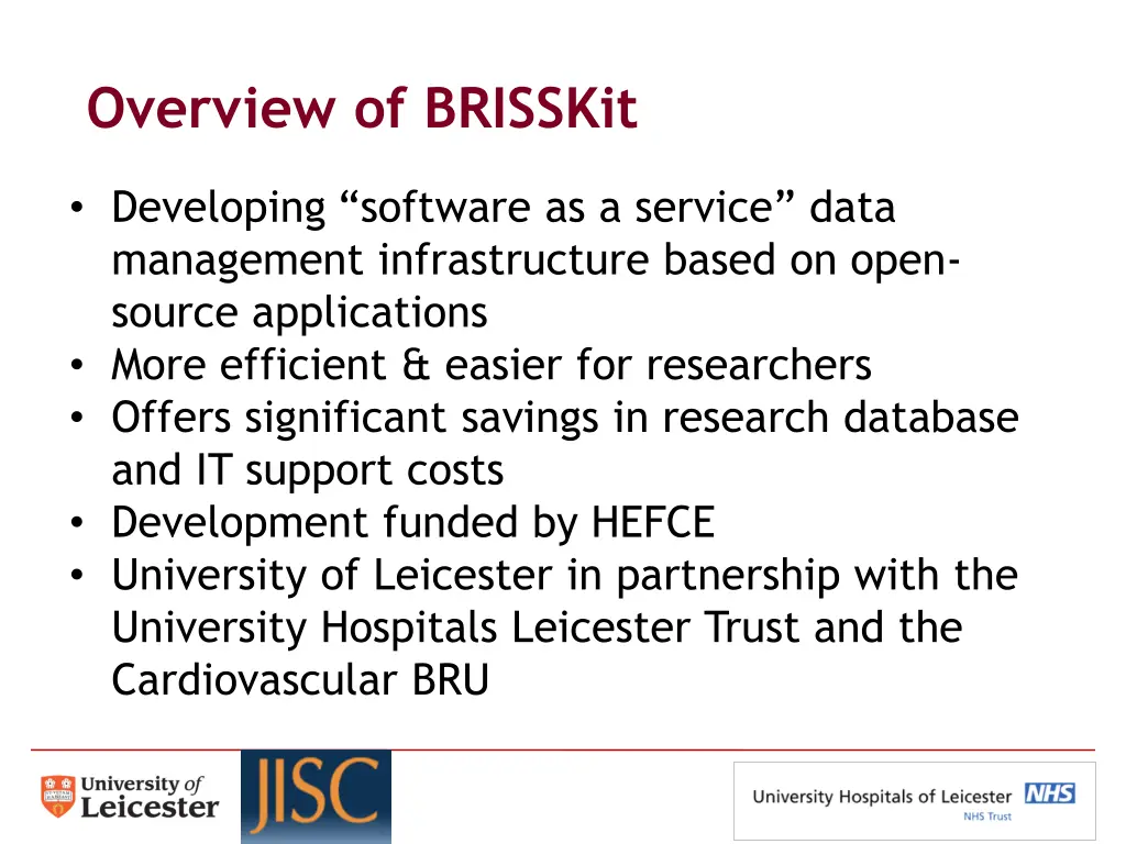 overview of brisskit