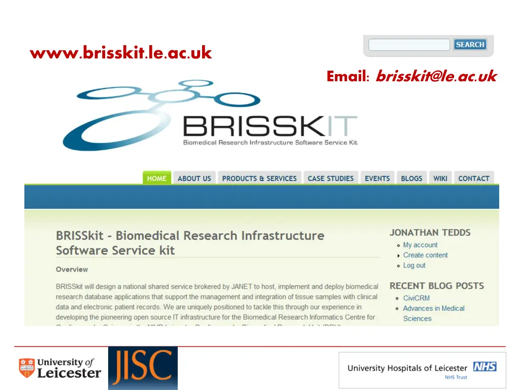 www brisskit le ac uk