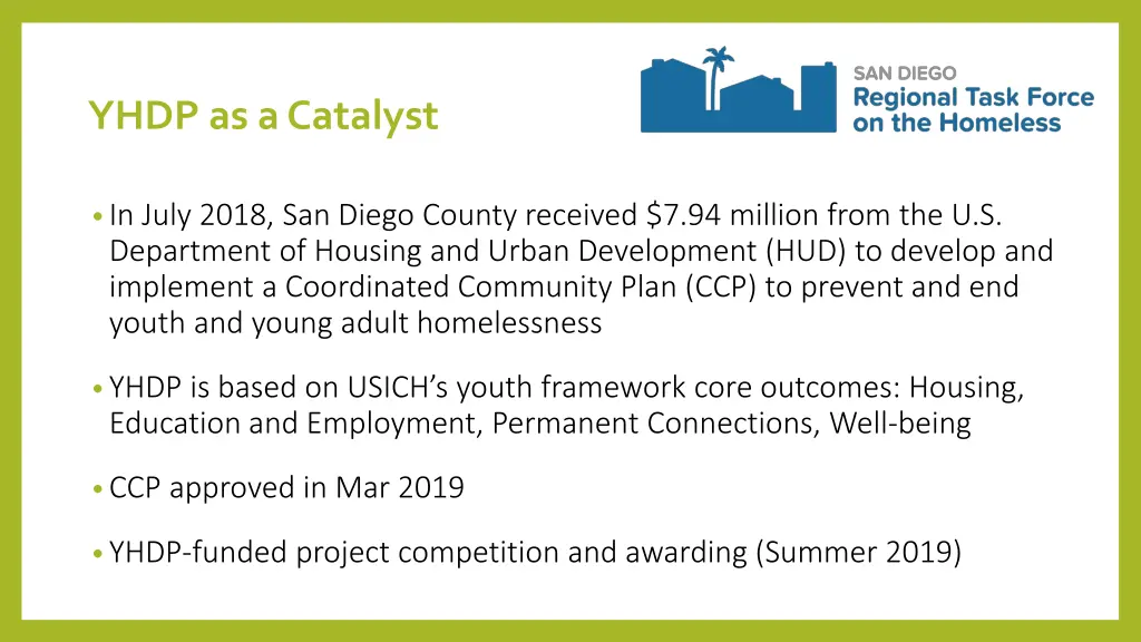 yhdp as a catalyst