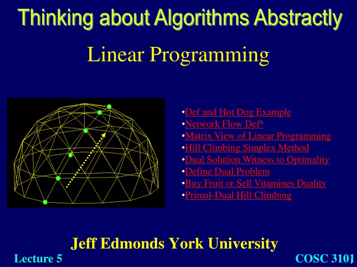 thinking about algorithms abstractly