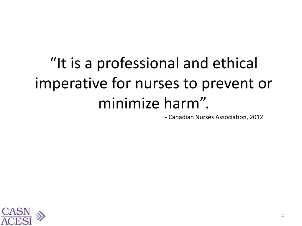 it is a professional and ethical imperative