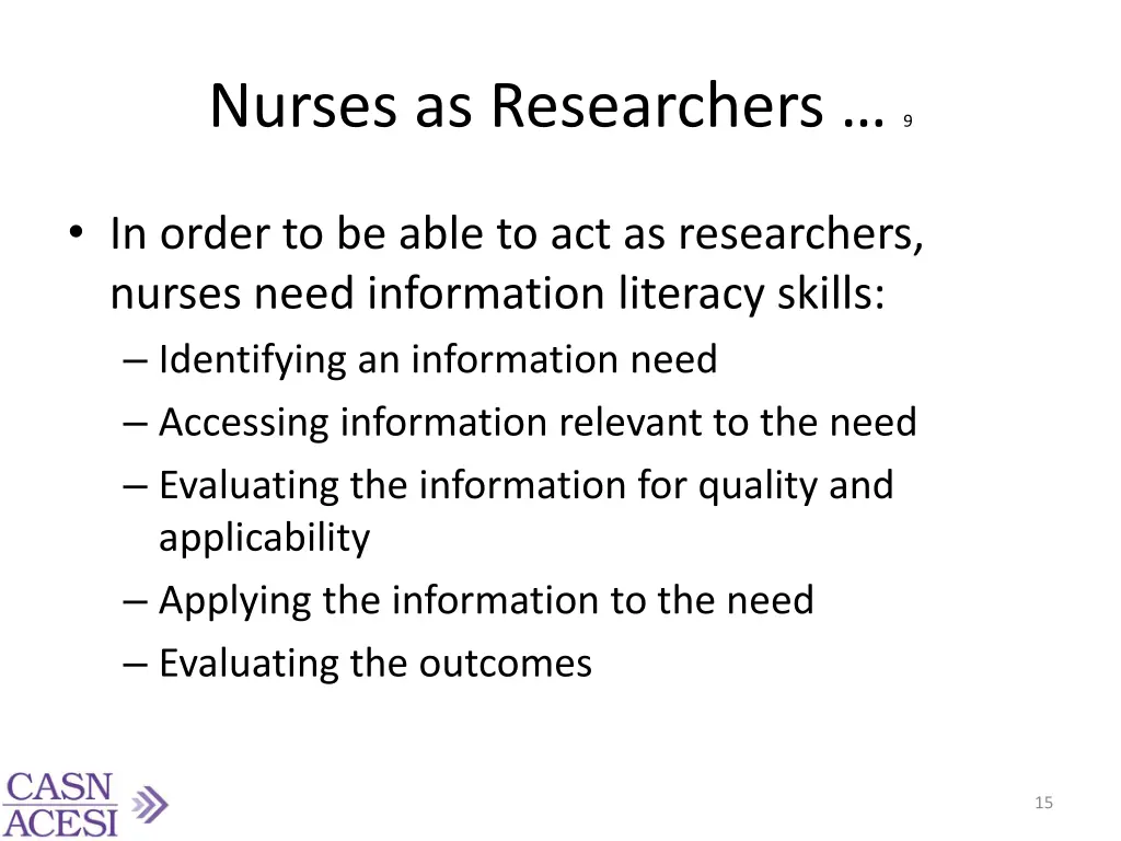 nurses as researchers 9