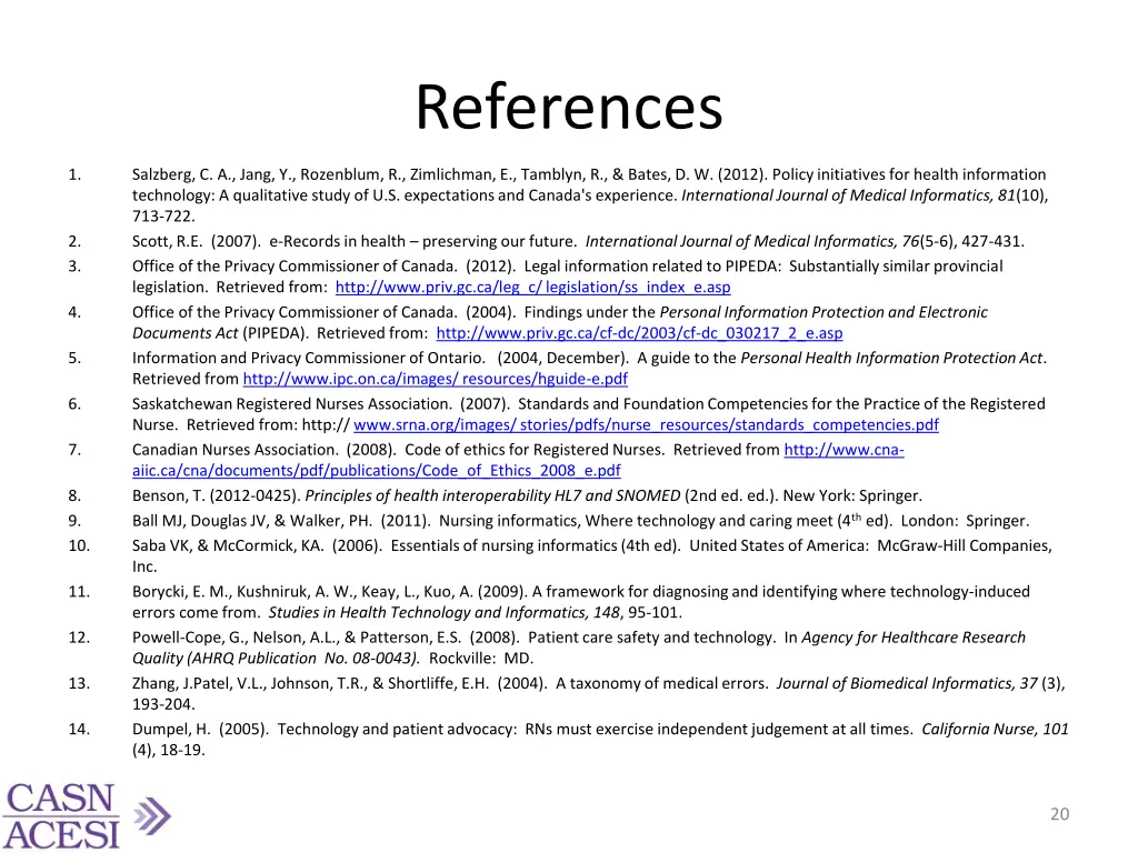 references