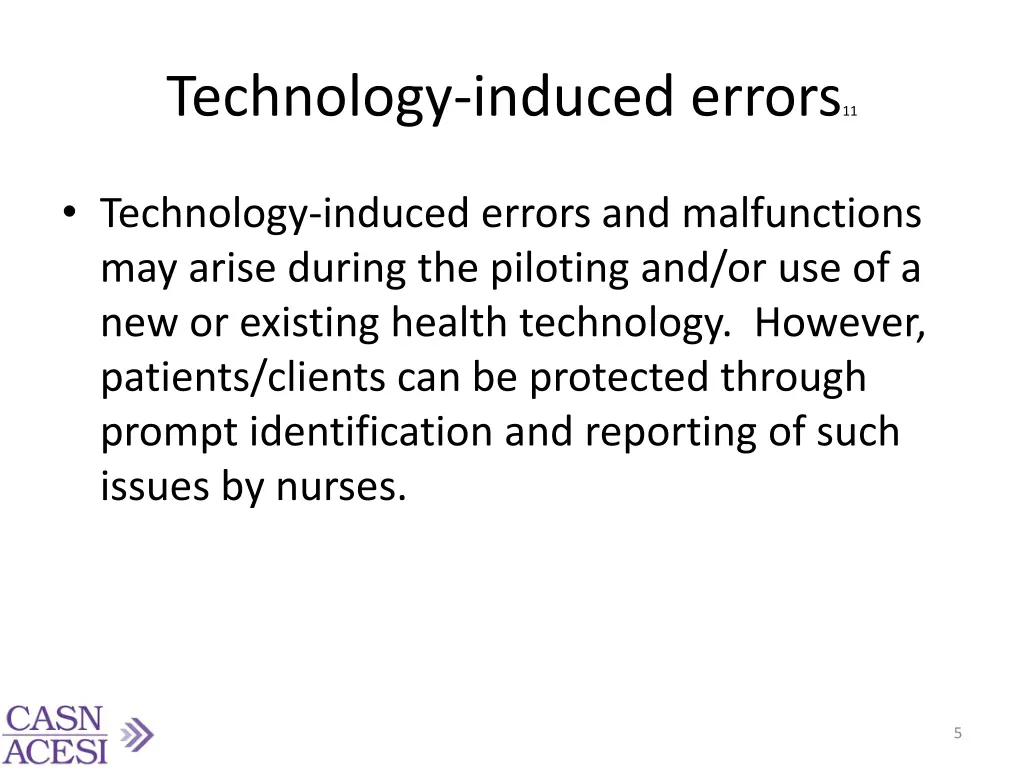 technology induced errors 11