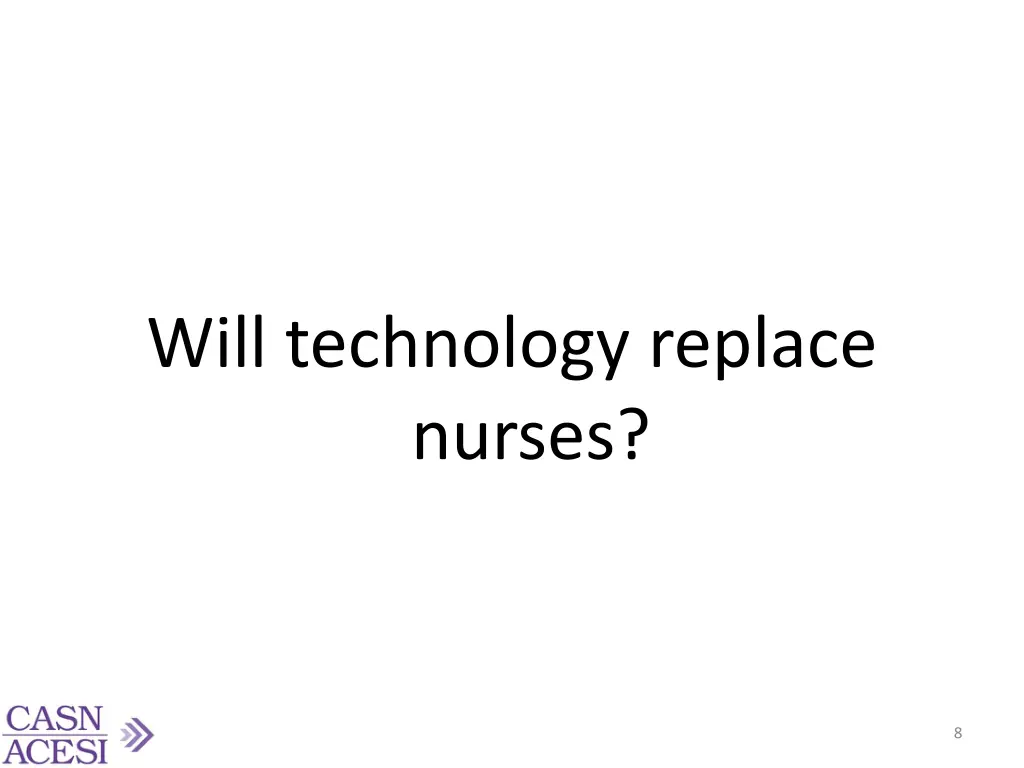 will technology replace nurses