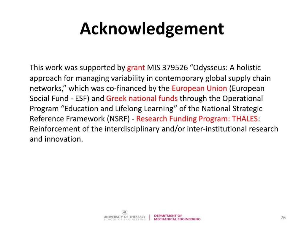 acknowledgement