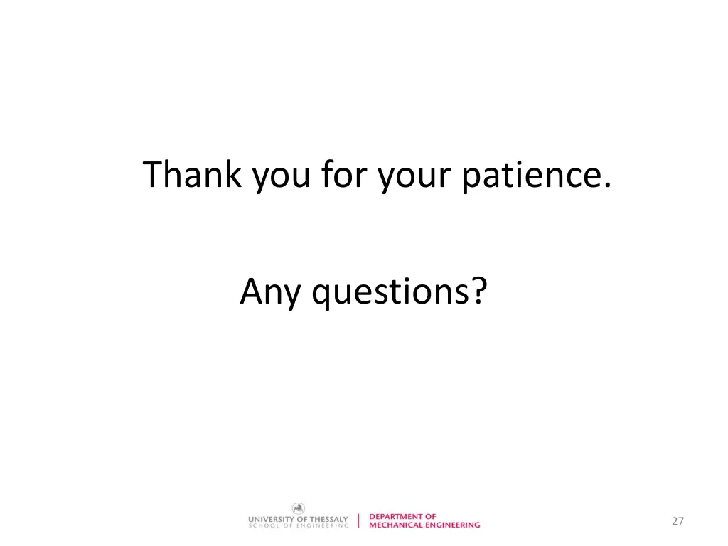 thank you for your patience