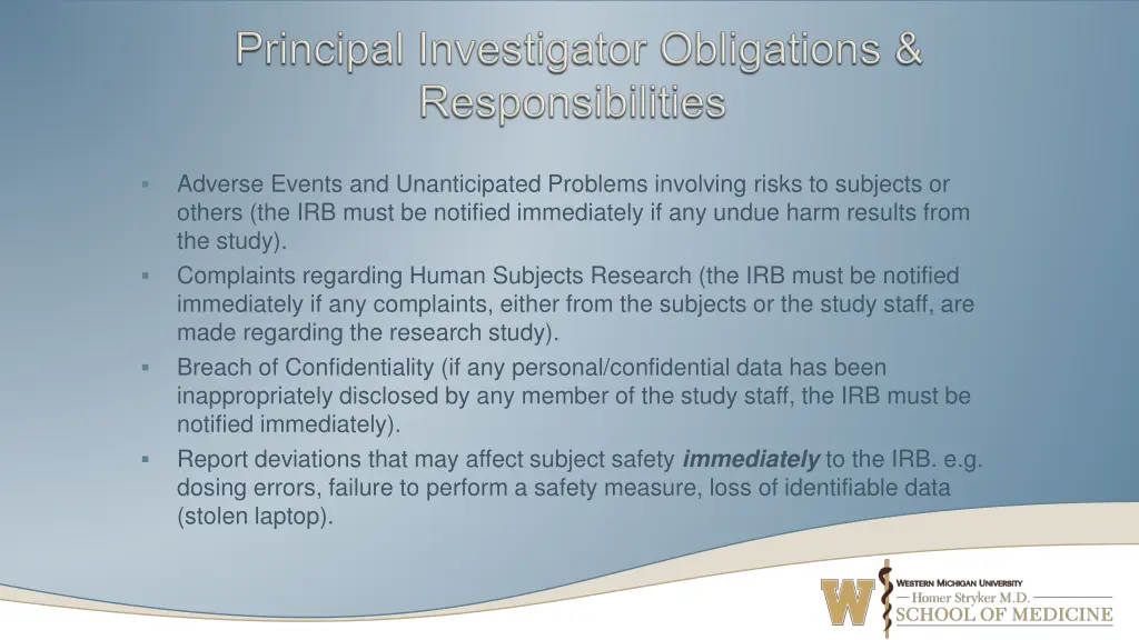 adverse events and unanticipated problems