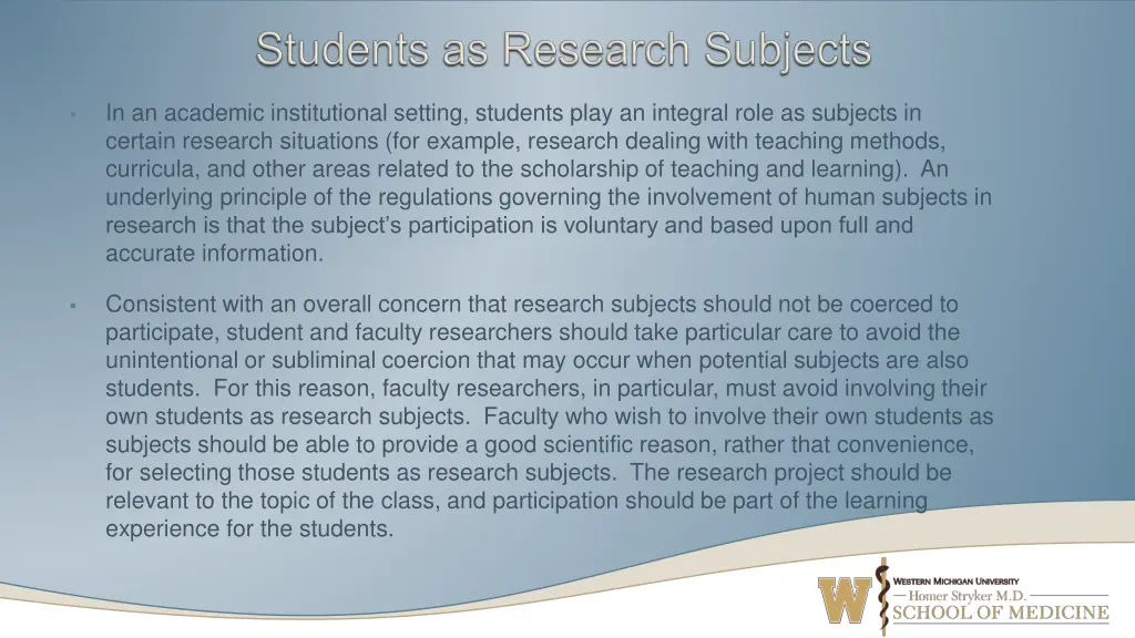 in an academic institutional setting students