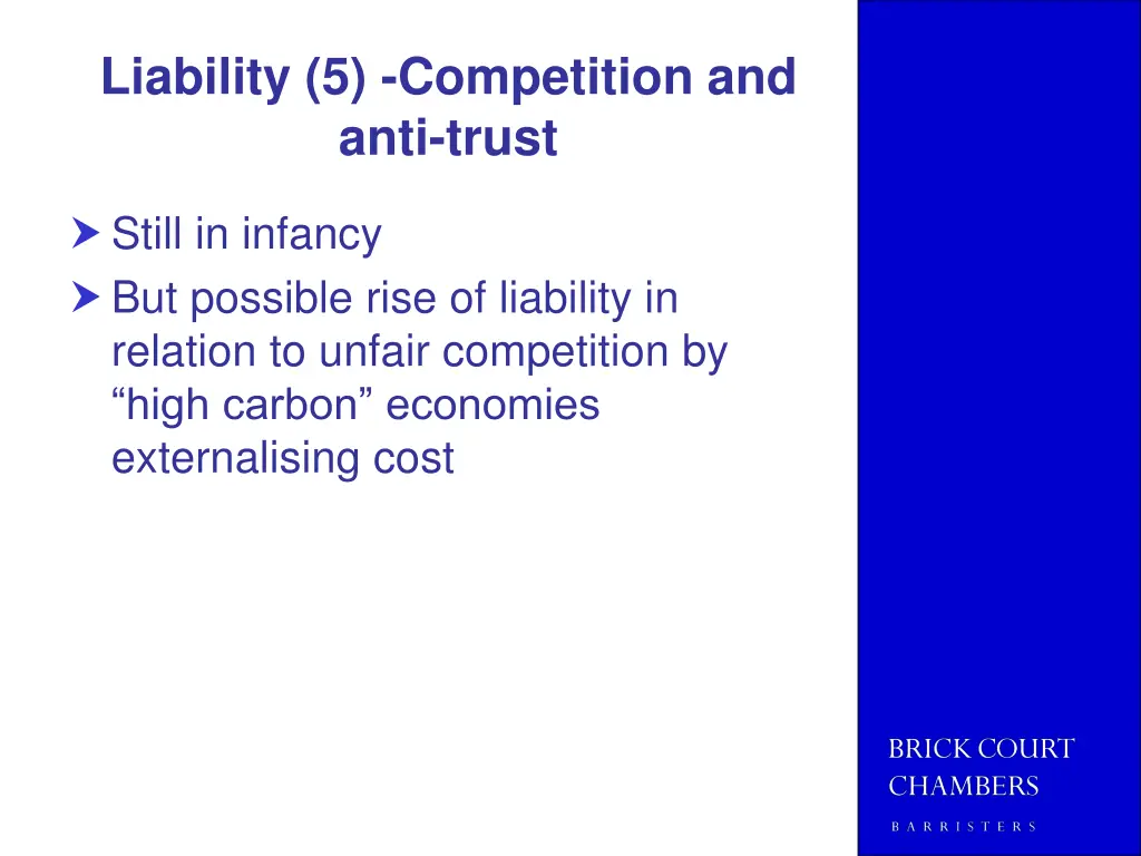 liability 5 competition and anti trust