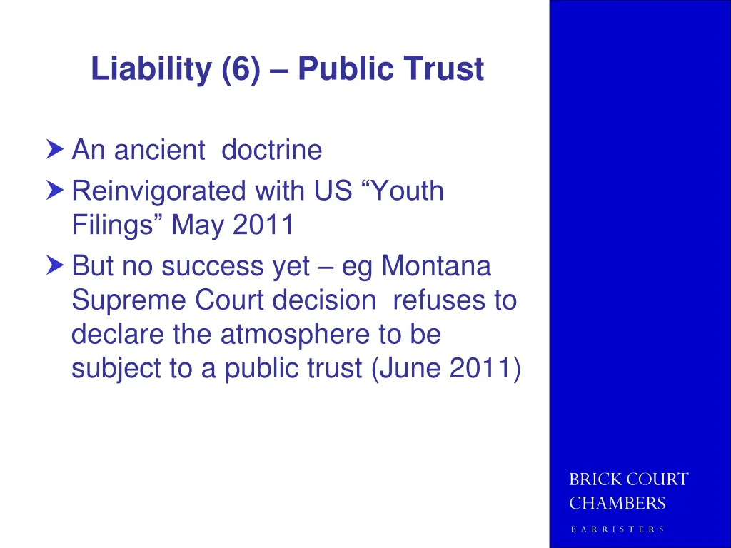 liability 6 public trust