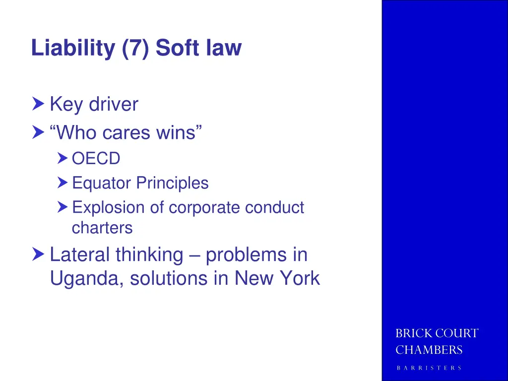 liability 7 soft law