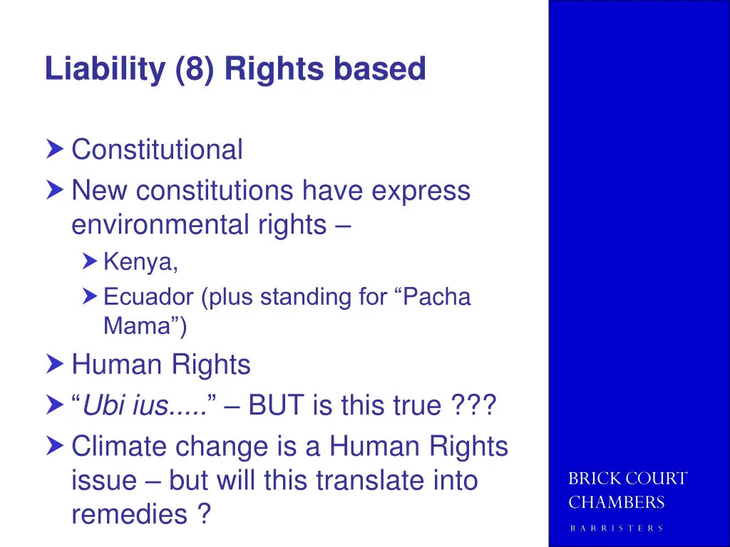 liability 8 rights based