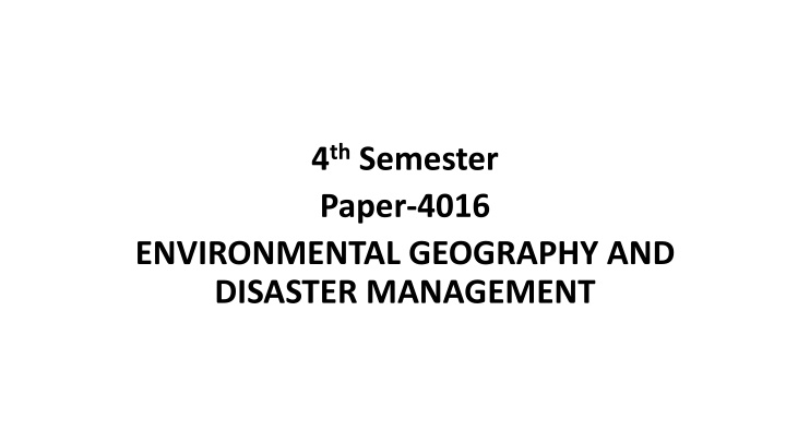 4 th semester paper 4016