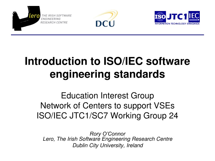 introduction to iso iec software engineering