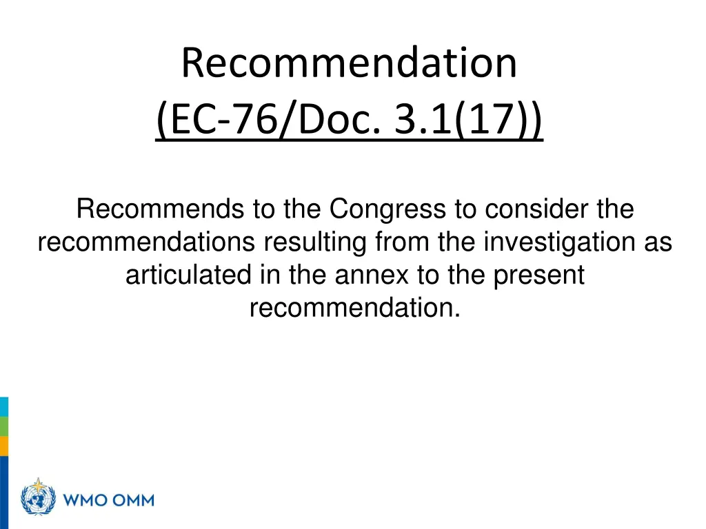 recommendation ec 76 doc 3 1 17