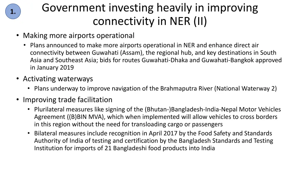 government investing heavily in improving 1
