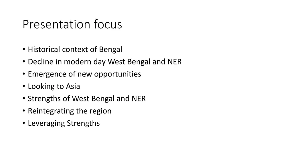 presentation focus