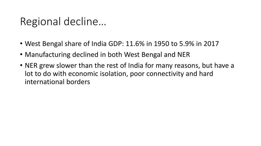 regional decline