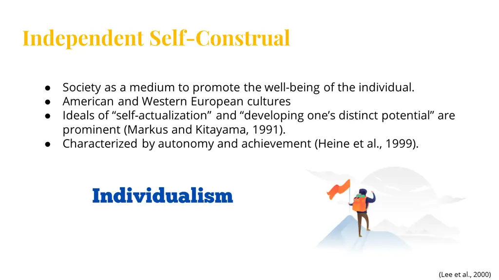 independent self construal