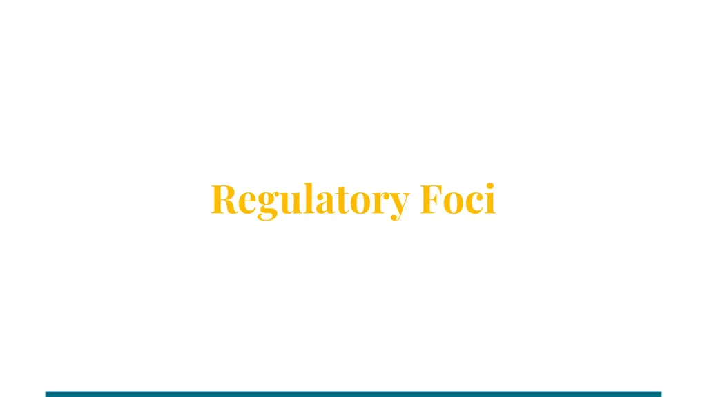 regulatory foci