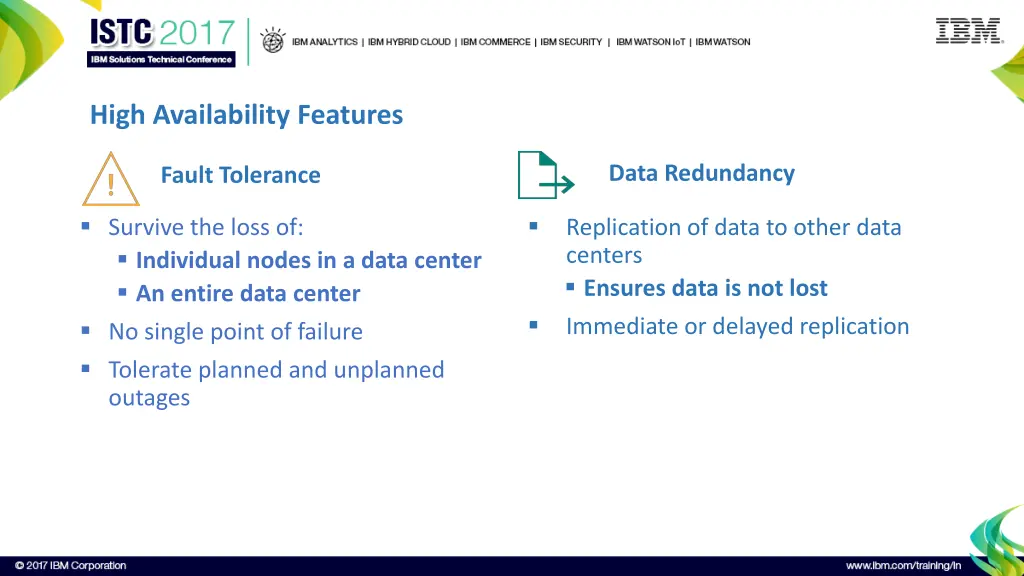 high availability features