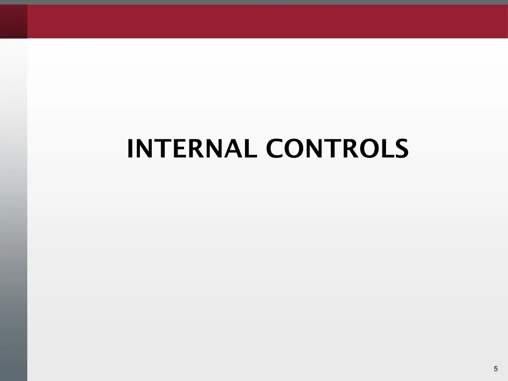 internal controls