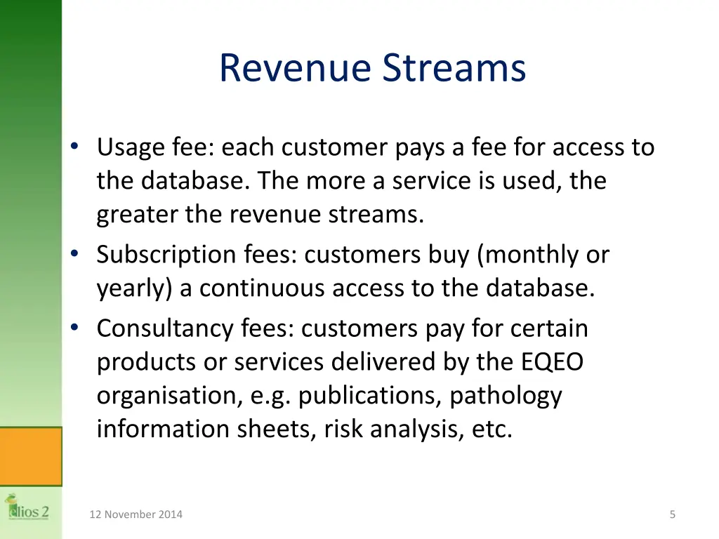 revenue streams