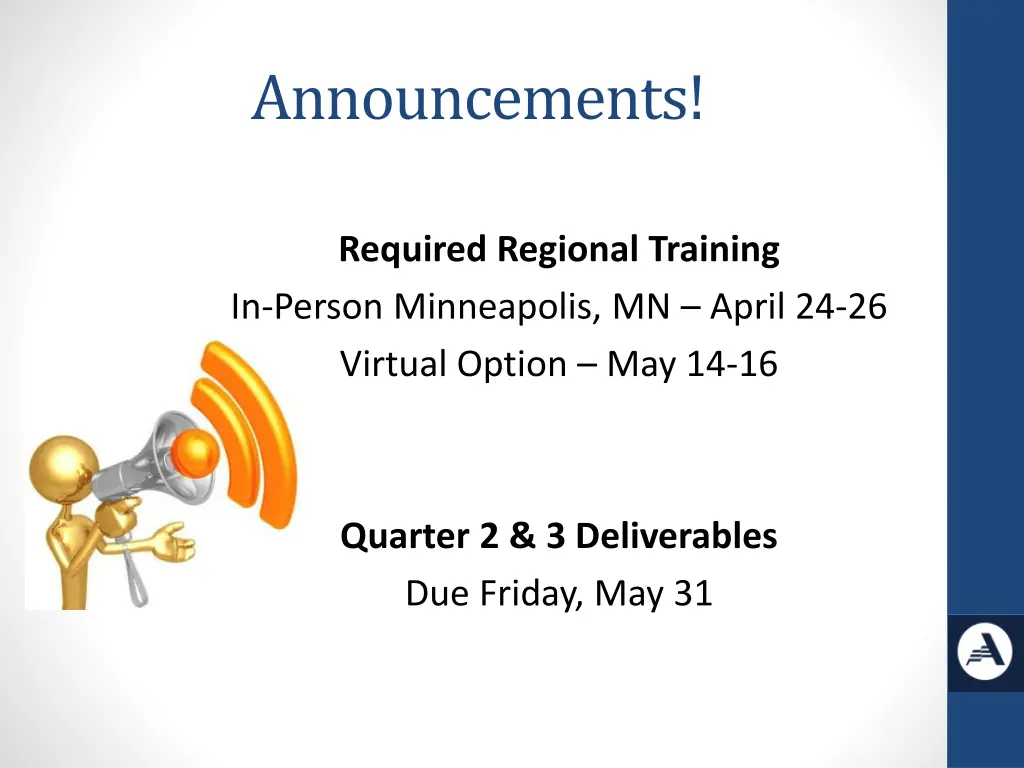 announcements