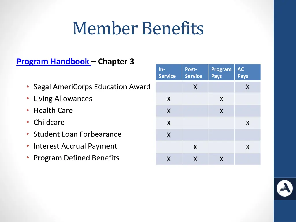 member benefits