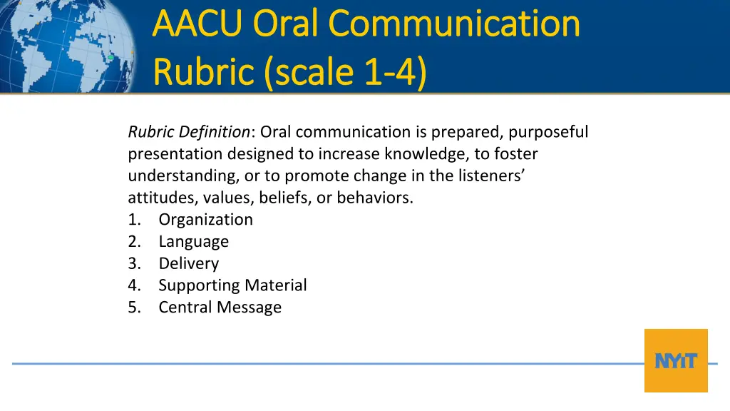 aacu oral communication aacu oral communication