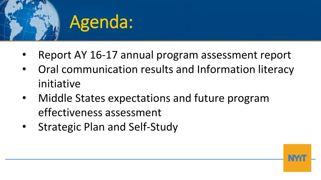 agenda agenda