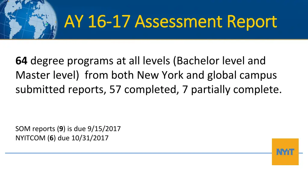 ay 16 ay 16 17 assessment report 17 assessment 1