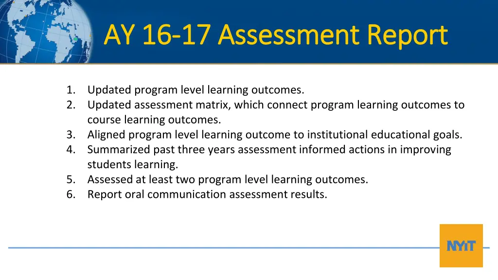 ay 16 ay 16 17 assessment report 17 assessment