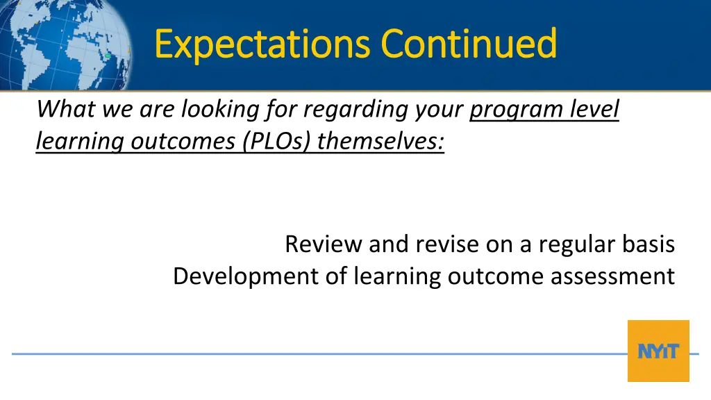 expectations continued expectations continued