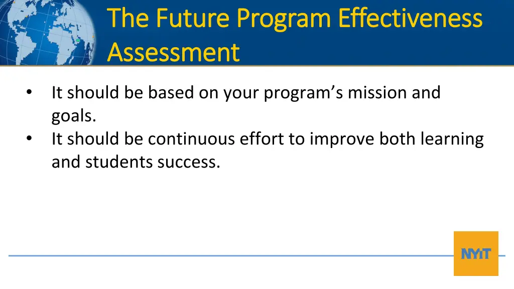 the future program effectiveness the future