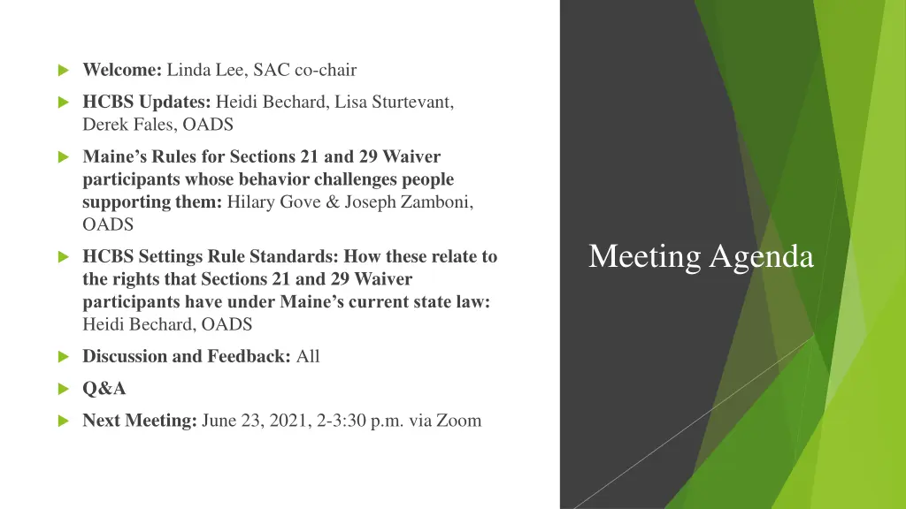 welcome linda lee sac co chair