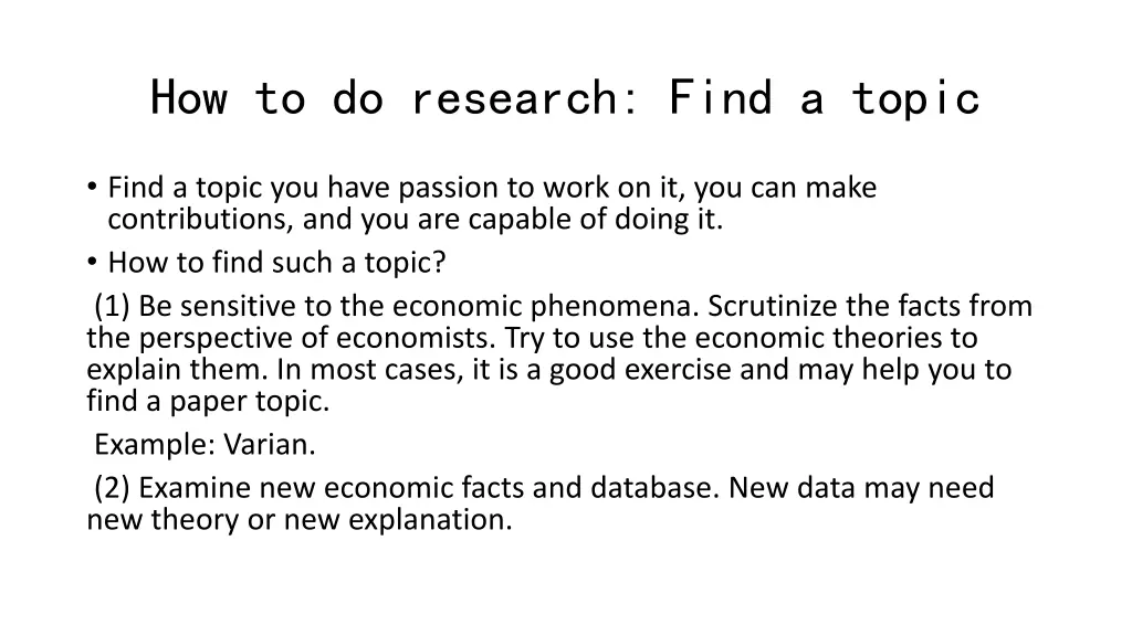 how to do research find a topic